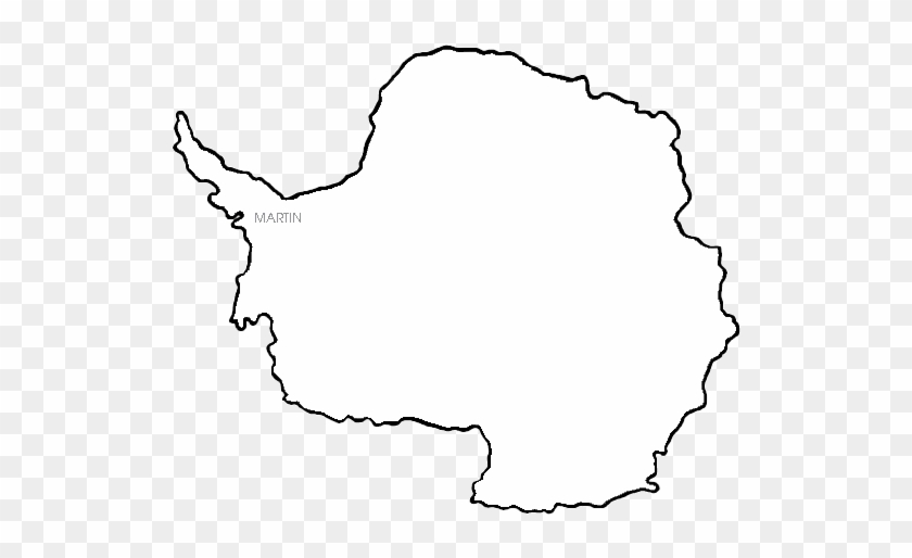 Continents Clip Art By Phillip Martin, Antarctica Map - Arctic Vector Map #815756