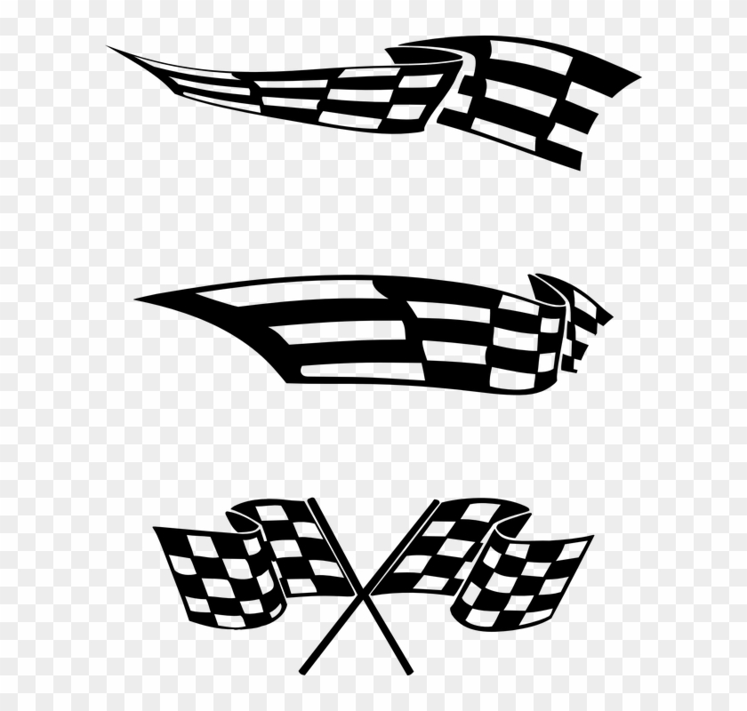 Finish Line Clipart End Race - Racing Flags #815799
