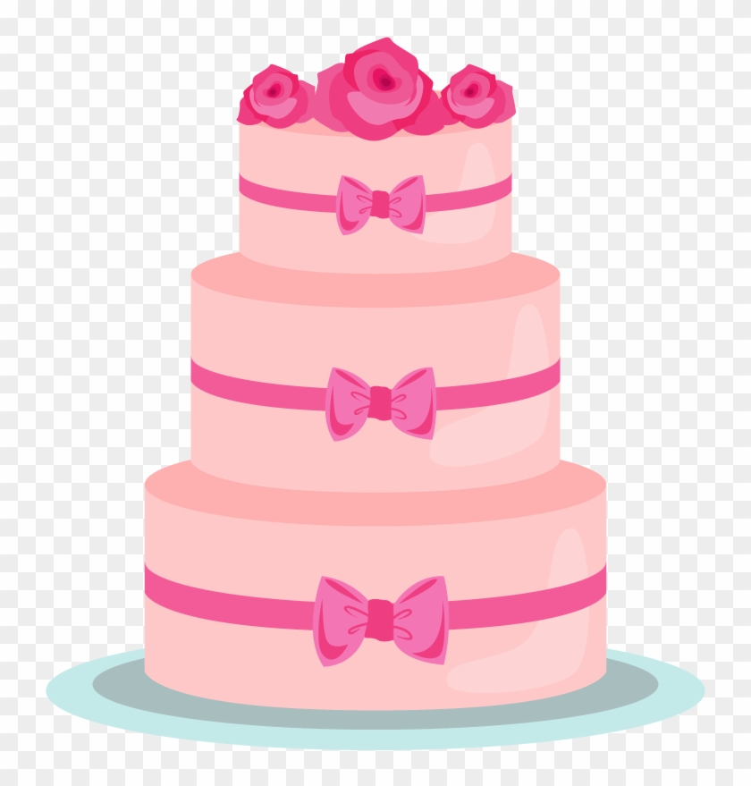 Wedding Cake Layer Cake Cupcake Birthday Cake - Wedding Cake Vector Png #815834