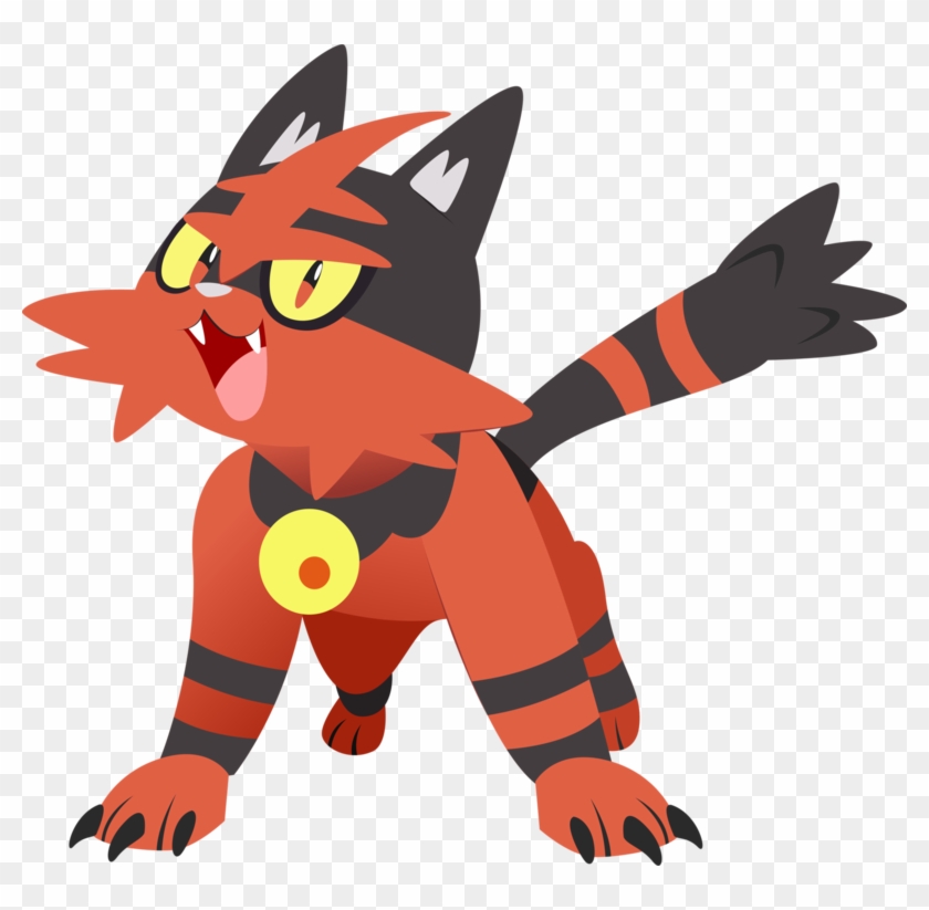 Litten Evolution By Alexalan - Pokemon Torracat Png #815917