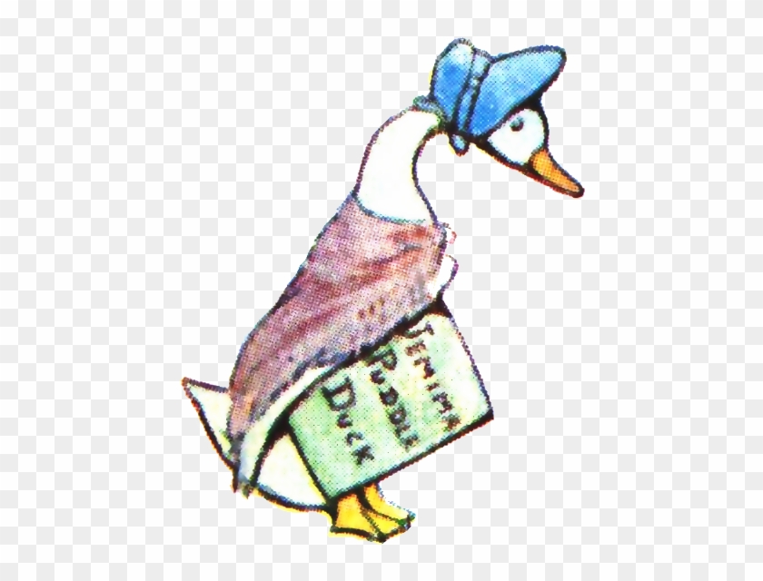 Beatrix Potter Inside Cover Jemima Puddle Duck Transparent - Beatrix Potter Clip Art Duck #815949