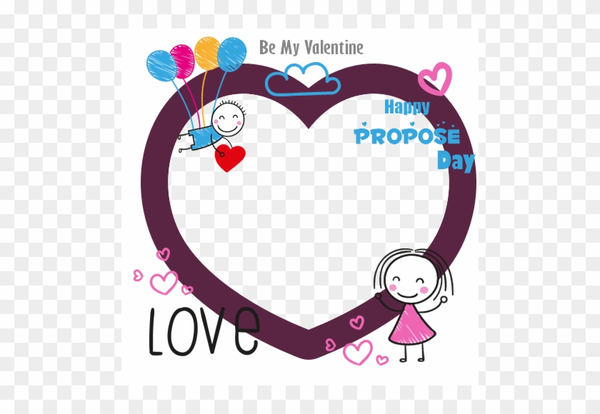 Happy Propose Day Photo Frame With Custom Pics Maker - Propose Day Photo Frame #816007