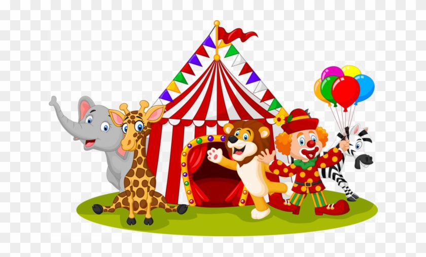 Circus Animals Free Png Image - Circus Cartoon #816010