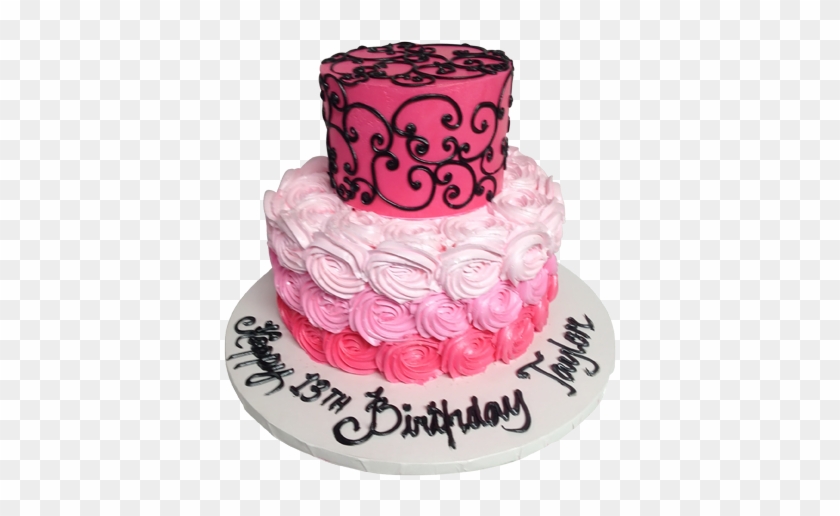 Pink Flower Cake - Cake #816038