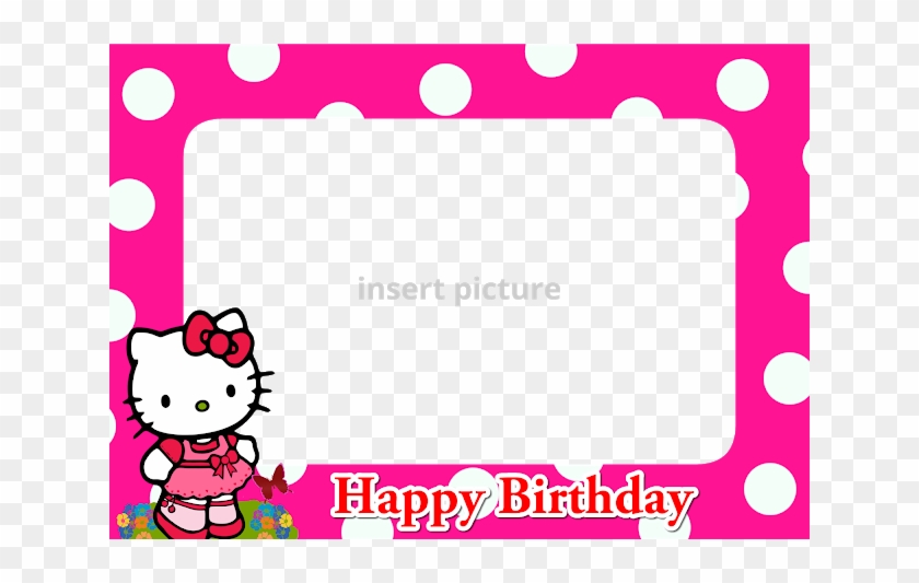 Hello Kitty Pink Dots Frame Png - Hello Kitty Frames Png #816043