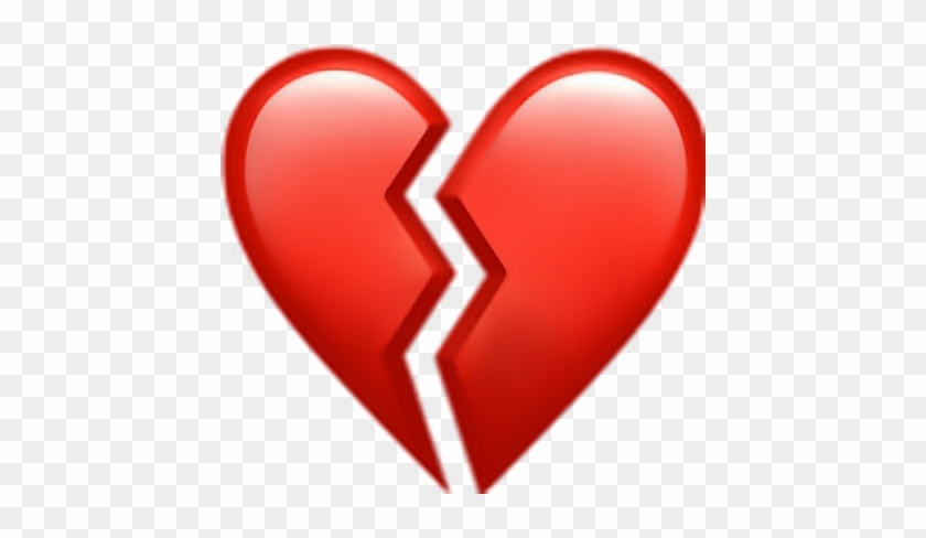 Heart Heartbreak Red Icon Emojisticker Like - Iphone Broken Heart Emoji #816076