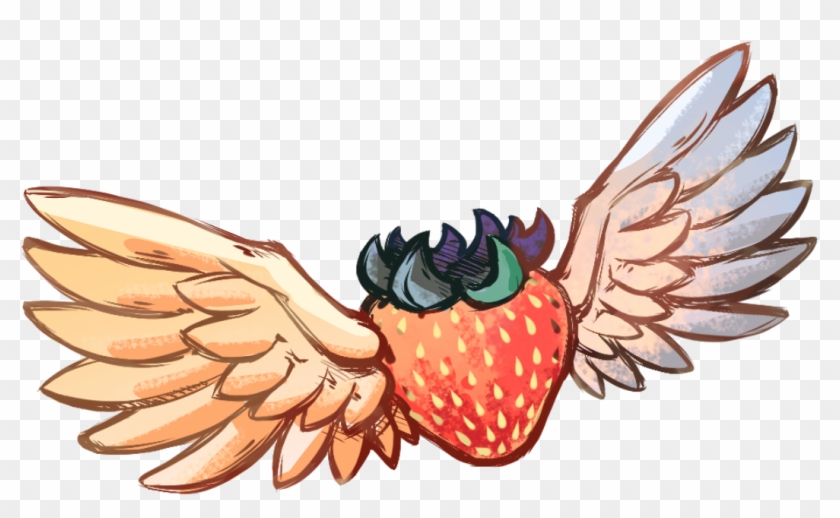 Winged Strawberry - Madeline Celeste Png #816249