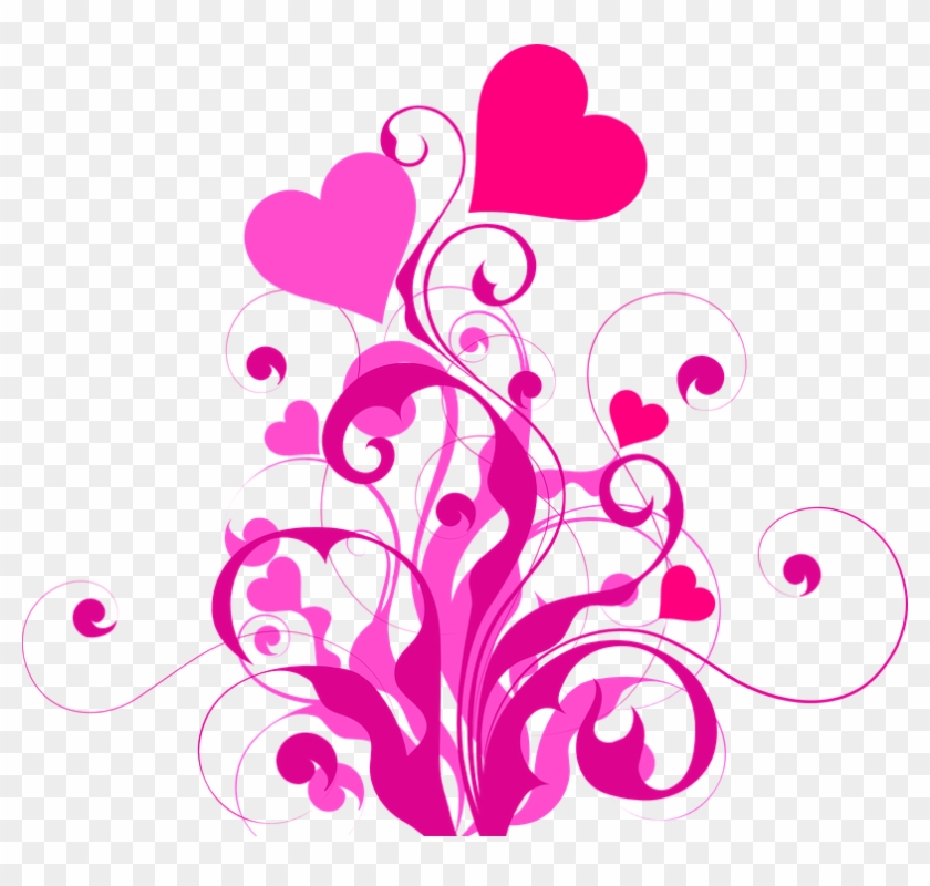 Love Flower Cliparts 28, Buy Clip Art - Pink Flourish Png #816327