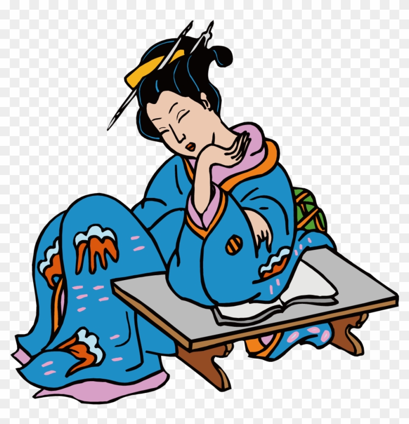 Japanese Girl Asleep Reading - Japanese Girl Asleep Reading #816599