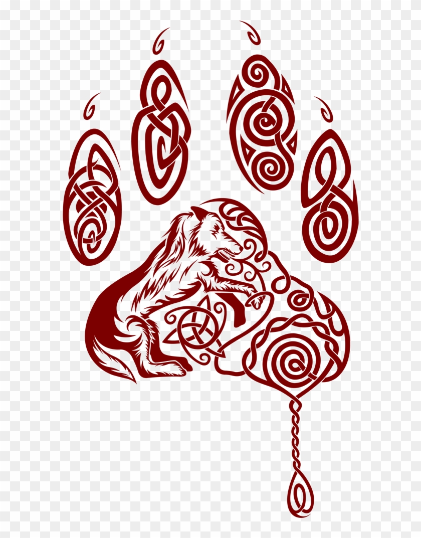 Celtic Dog Paw Tattoo #816667