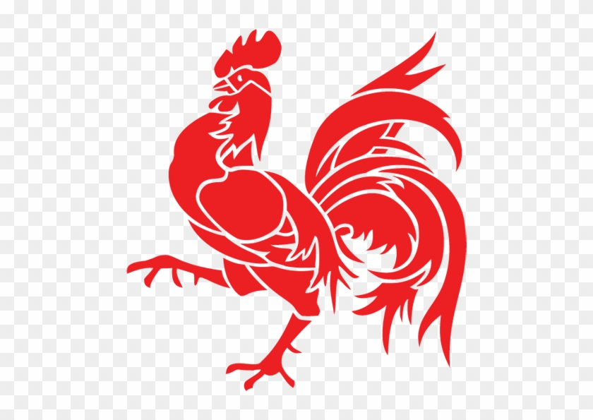 Rooster Stencils Printable Rooster Stencil Roosters - Rooster Chinese New Year Png #816671