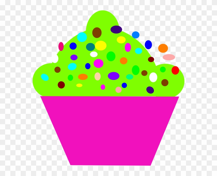 Polka Dot Cupcake Clip Art - Clip Art #816797