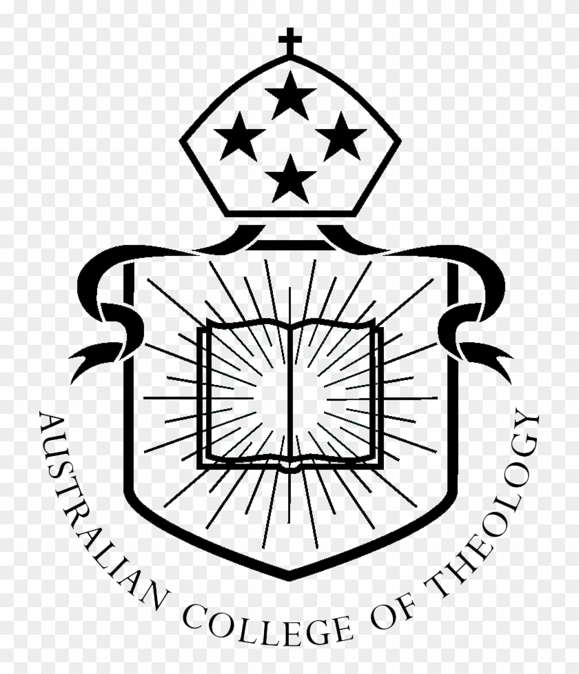 Act Logo Monochrome With Writing - Australian College Of Theology #816819