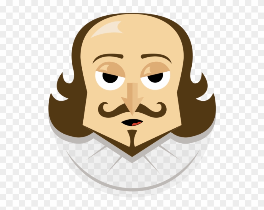 Shakespeare Clipart Transparent - William Shakespeare Emoji #816907