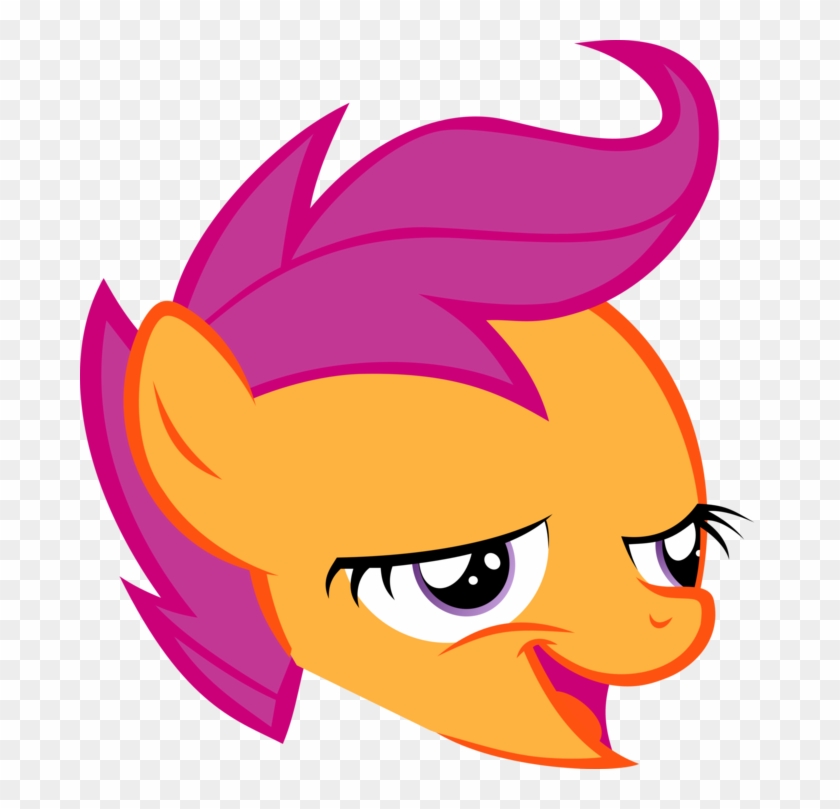 Scootaloo Pink Yellow Nose Vertebrate Head Purple Clip - Arise Chickun #816947