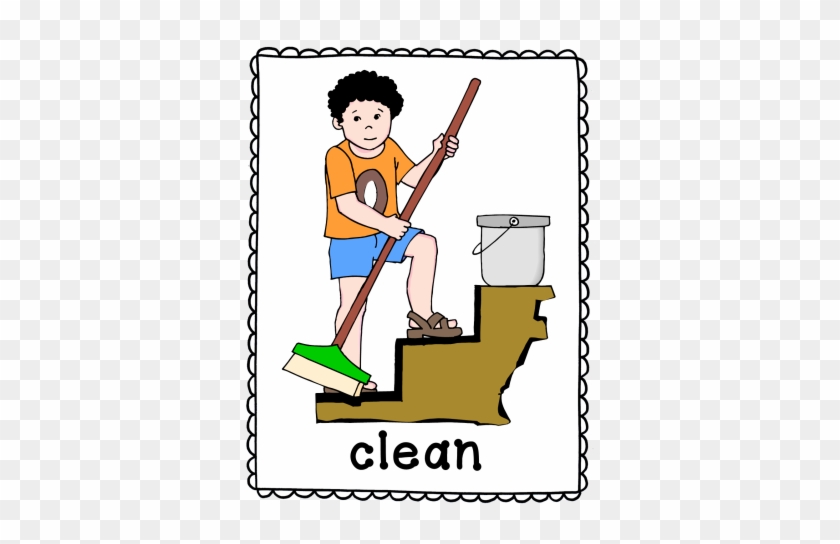 If It Is Right The Student Keeps The Card - Brother Doing Household Chores Clipart #817031