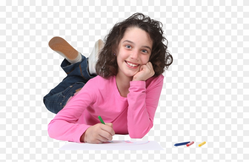Smiling Young School Child Drawing Artwork - Criancas De Todas As Idades #817131