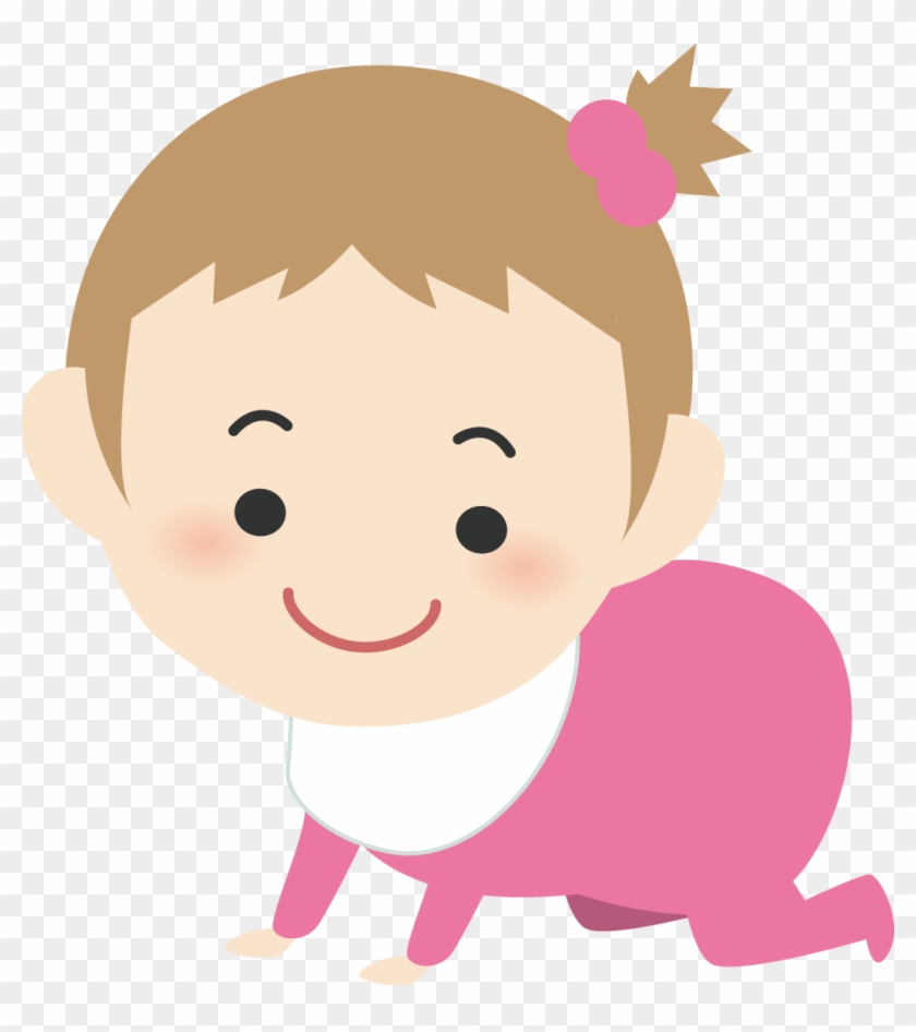 Cartoon Infant Child Mother 赤ちゃん イラスト はいはい Free Transparent Png Clipart Images Download
