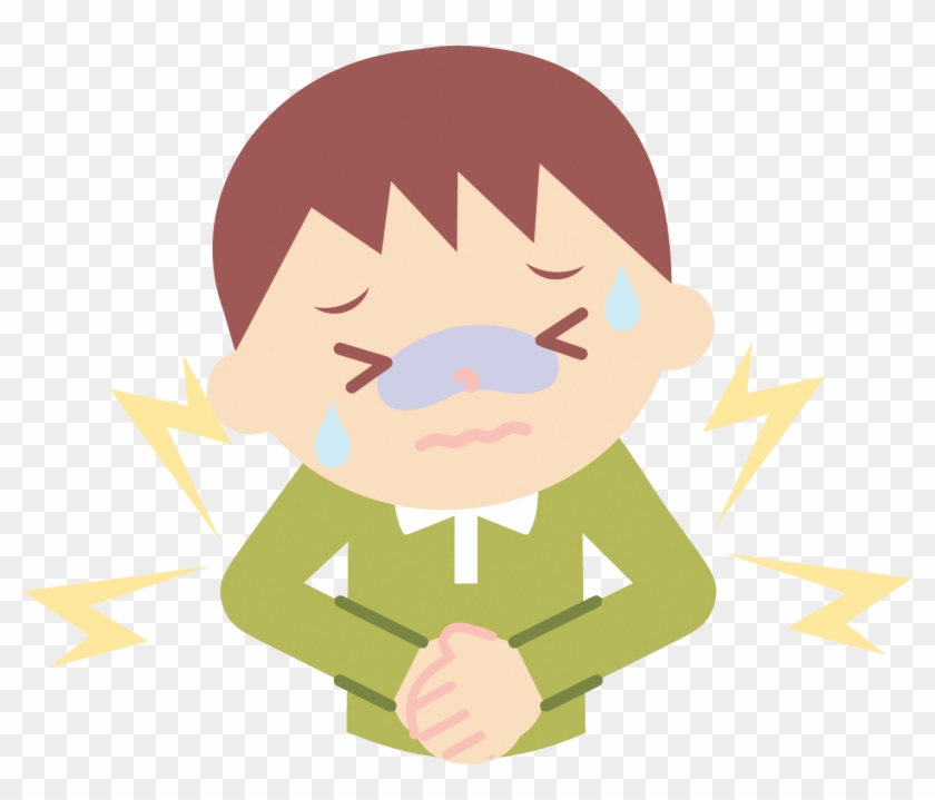 Abdominal Pain Cartoon Toothache Child - Stomachache Cartoon Png #817196