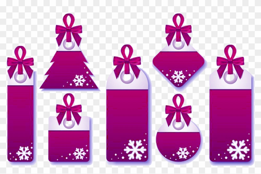 Christmas Snowflake Purple Label - Christmas Snowflake Purple Label #817431