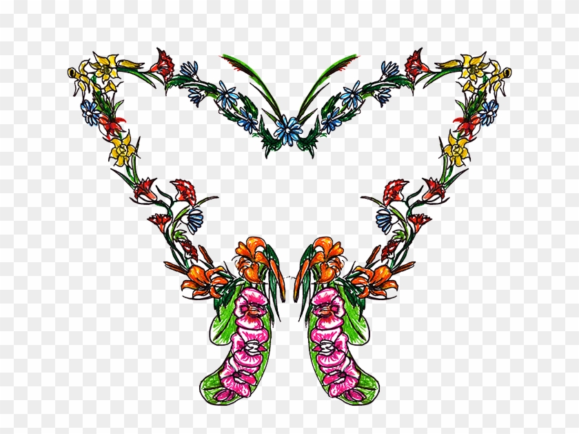 Butterfly Flower Clip Art - Butterfly Flower Clip Art #817514