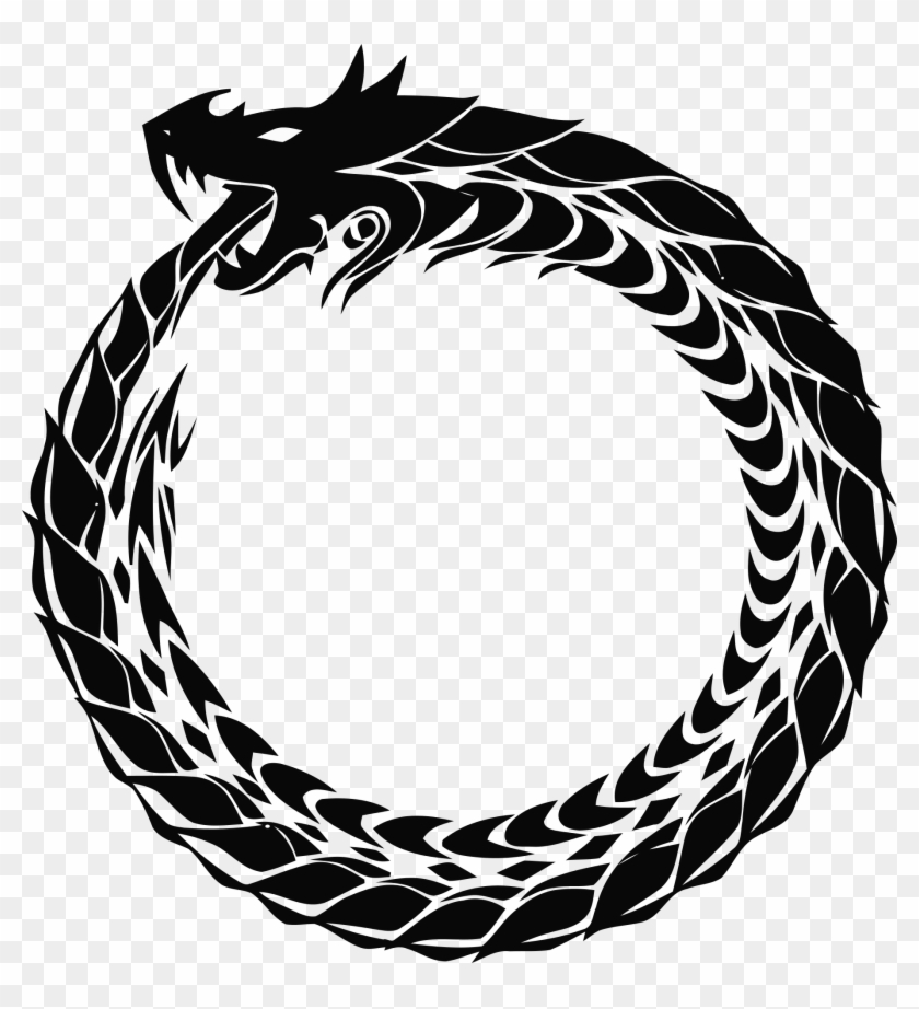Ouroboros Scalable Vector Graphics Clip Art - Dragon Eating Its Own Tail #817750