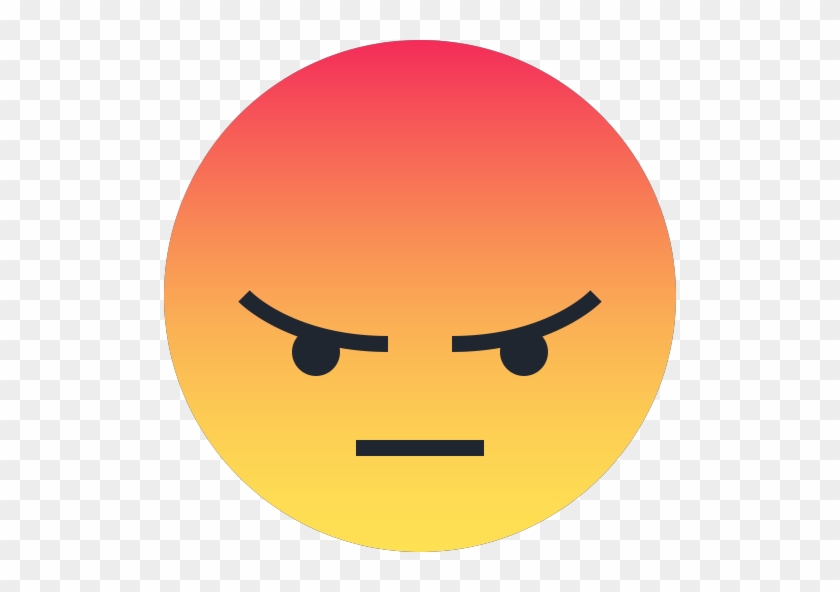 Angry Face Emoticon - Angry Emoji Png #817762