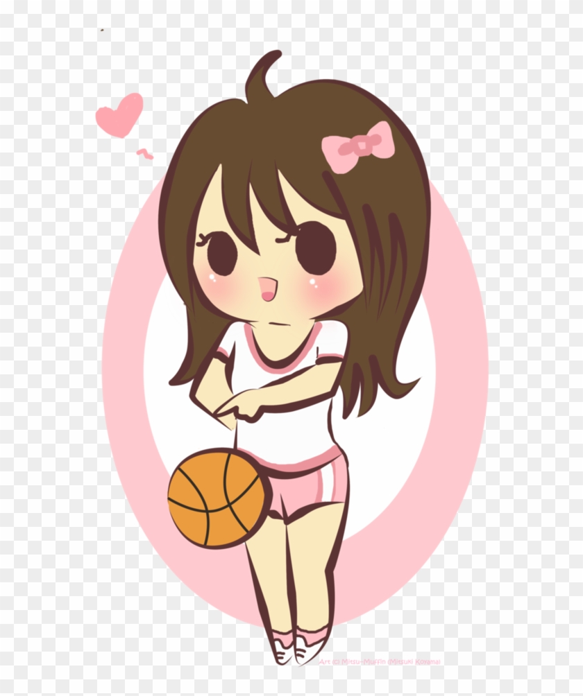 Pinky Basketball Mitsuki By Mitsu-muffin - Anime Basketball Girl Chibi #817865