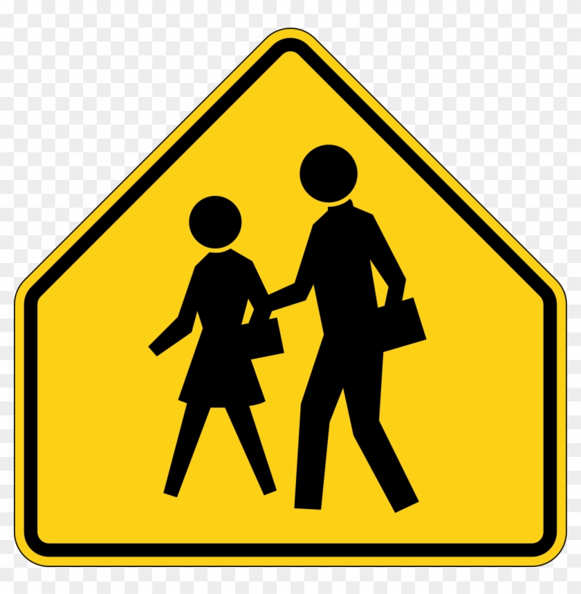 This Sign Means You Are Near A School - School Zone Sign #818092