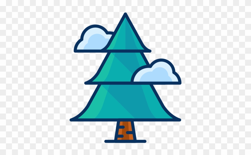 Filled Line Christmas Icons - Tree Pine Icon Png #818208