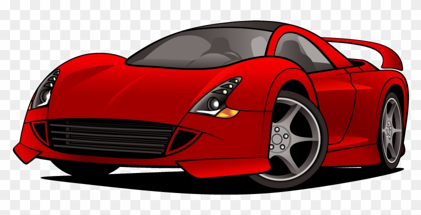 Sport Car Cartoon - Free Transparent PNG Clipart Images Download