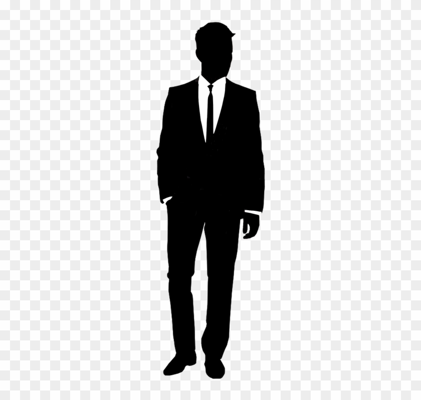 Fashion Clipart Men's Fashion - Silhouette Suit #818334