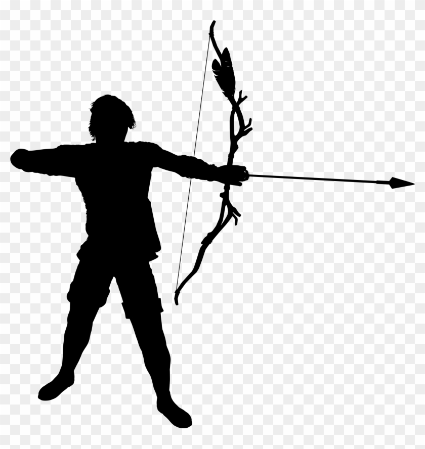 Male Archer Silhouette - Archer Silhouette Png #818340