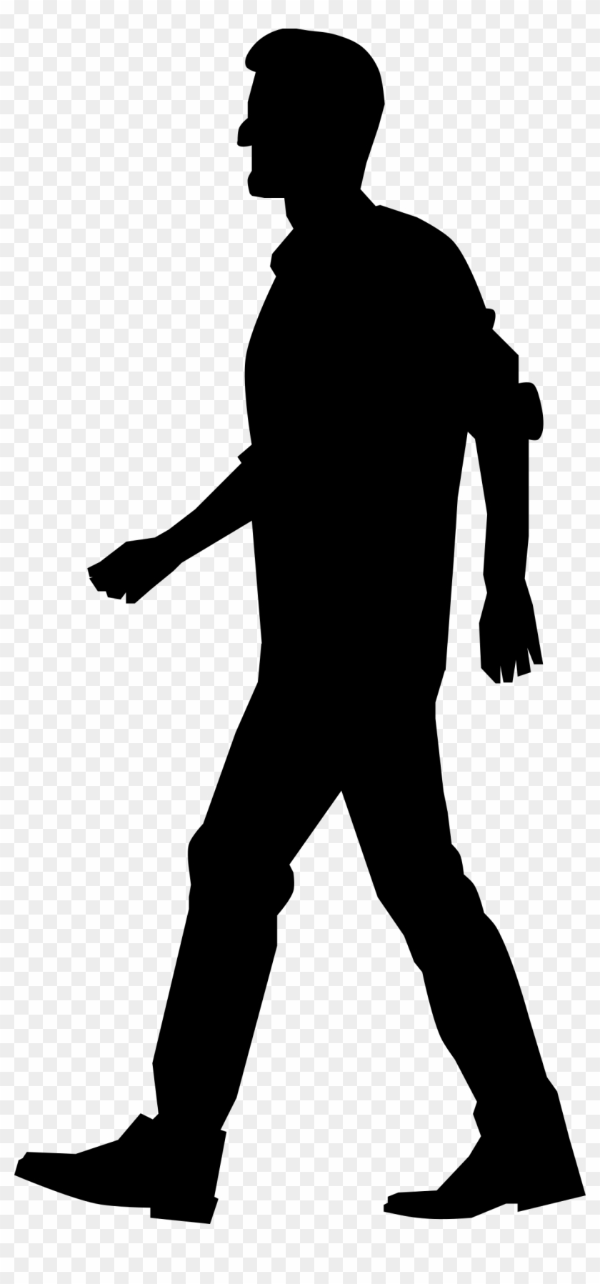 Clipart - Human Silhouette Walking Png #818358