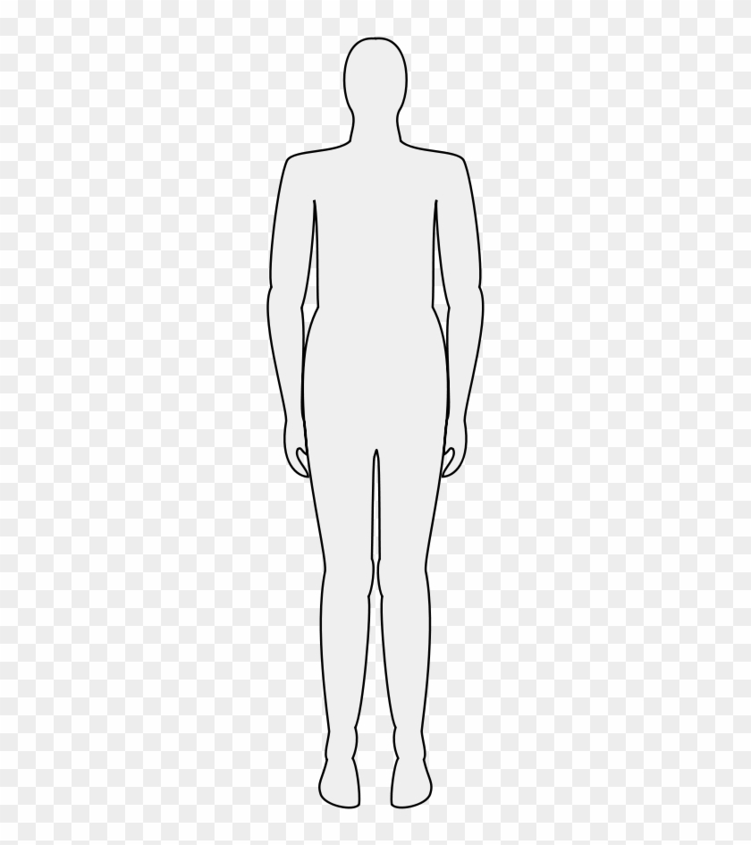 This Free Clip Arts Design Of Male Body Silhouette - Hand #818389