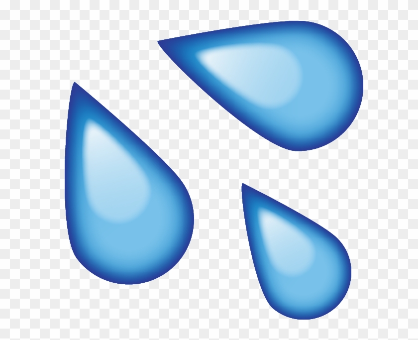 Tears Clipart Waterdrops - Water Emoji Png #818439