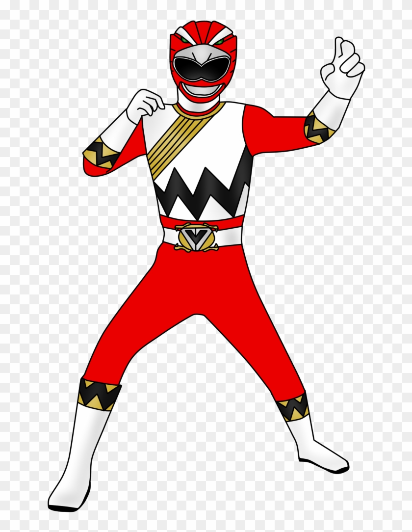 Red Hawk Ranger By Iyuuga-d9h87vk - Red Power Ranger Clipart #818441