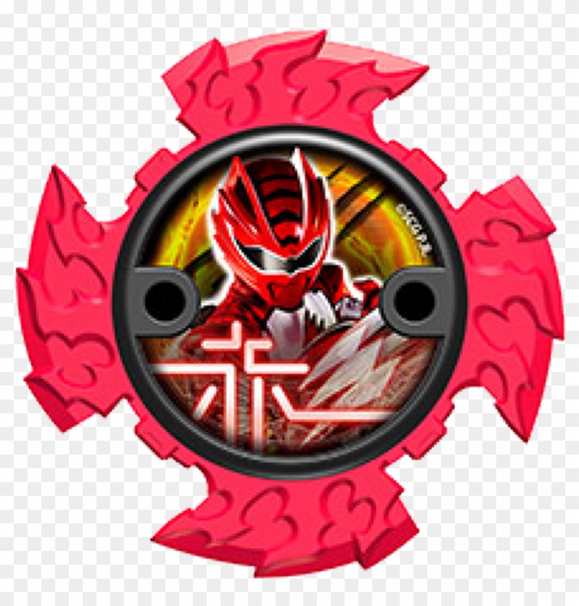 Jungle Fury Red Super Ninja Power Star - Power Rangers Super Ninja Steel Morpher #818486