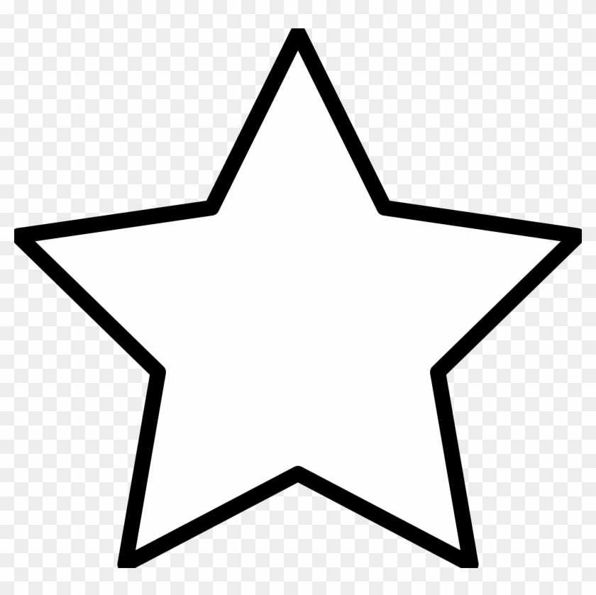 White Stars Clipart - Star Clipart Black And White #818487