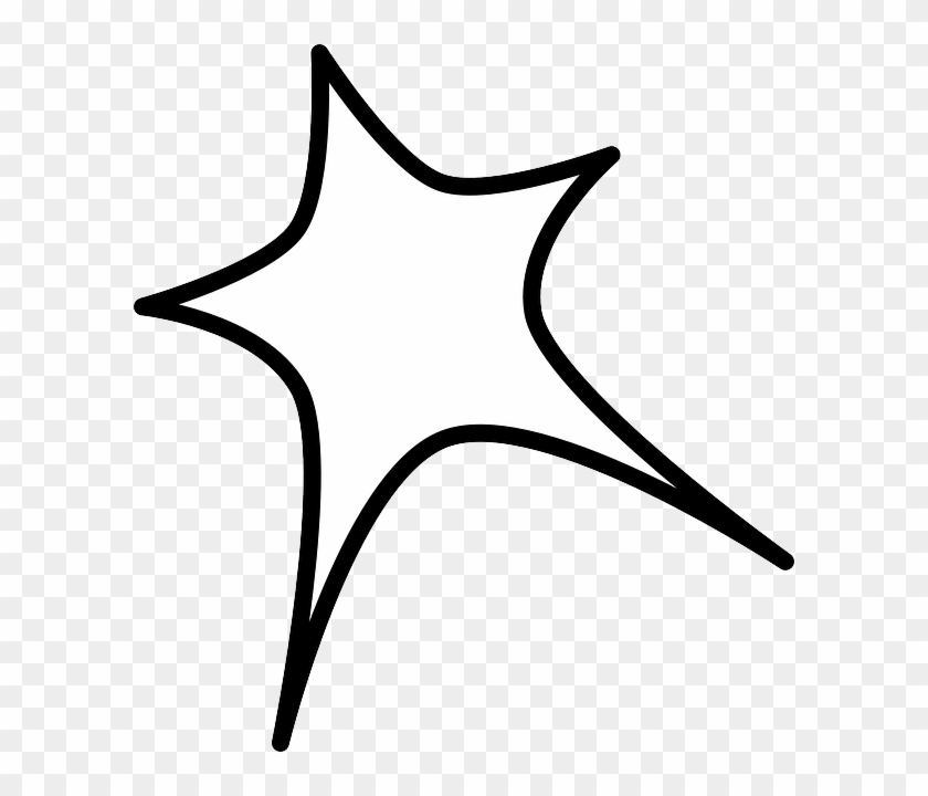 Sign, Black, Outline, Star, Cartoon, Sale, Stars - Transparent Clipart Star #818491