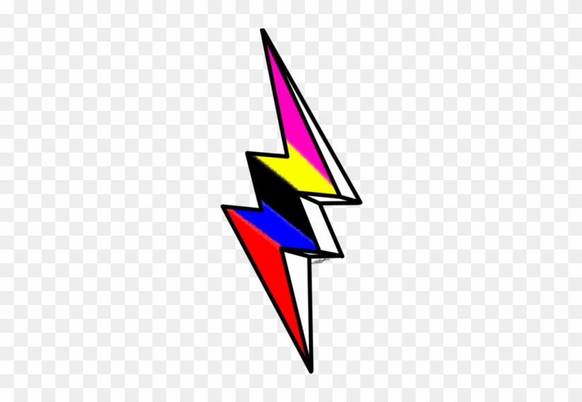 Made A Quick Drawing Of The Power Rangers Logo Kimberly - Symbol Power Rangers Lightning Bolt #818521