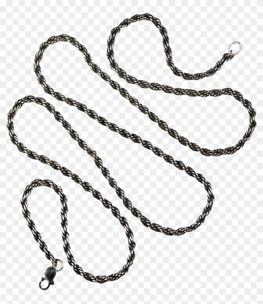 Drawn Chain Oxidized Silver - Chain #818753