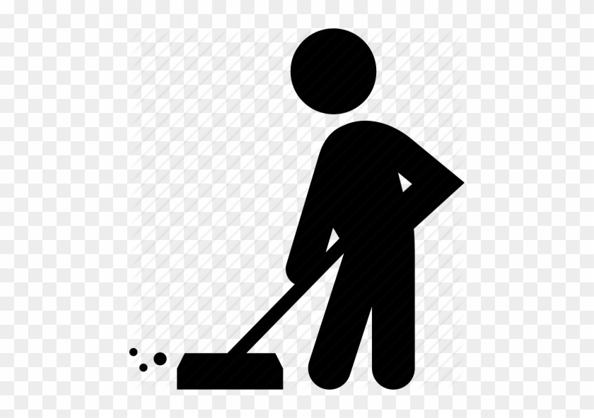 Janitor Clipart Broom Sweep - Broom Icon #818768