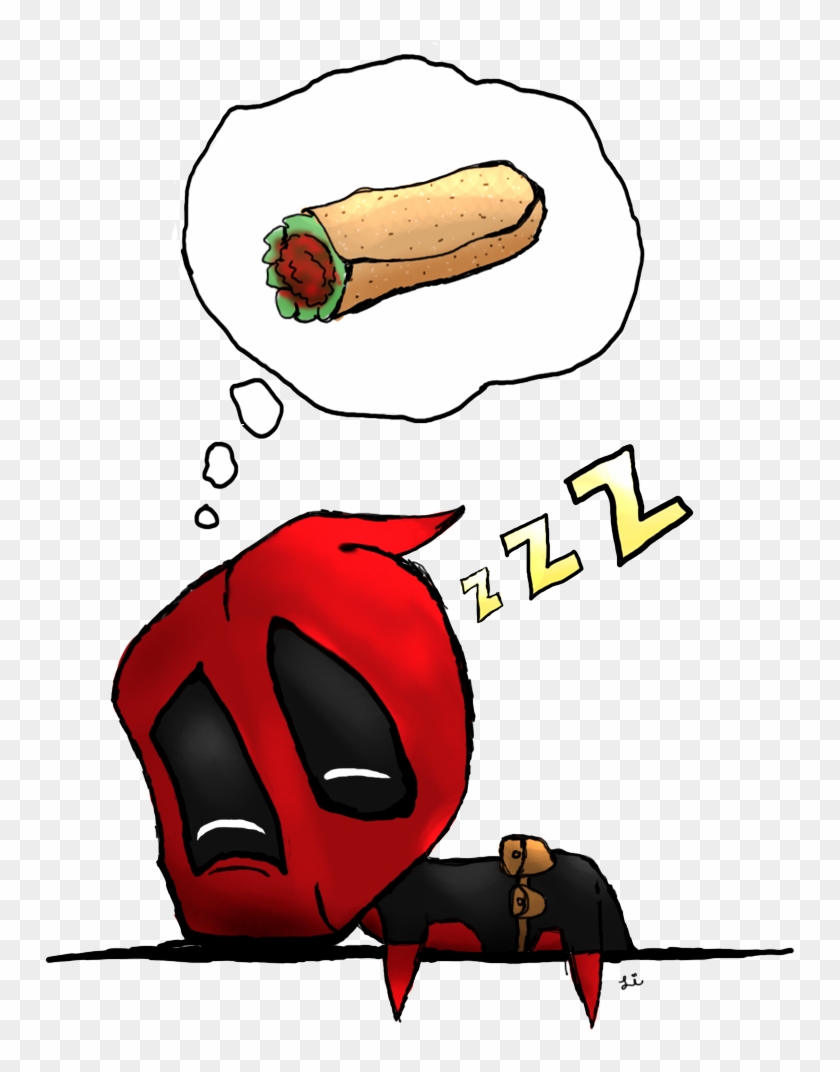 Deadpool Spider-man Youtube Drawing Cartoon - Deadpool Chibi Tacos #818947