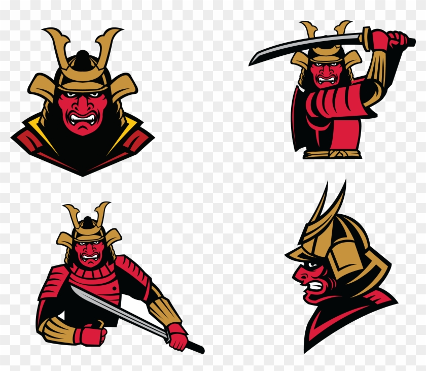 Warrior Samurai Soldier Clip Art - Ancient Japanese Samurai Clipart #819014