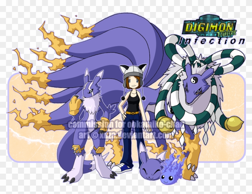 Bewitching Foxes By Xuza - Digimon Youkomon #819010