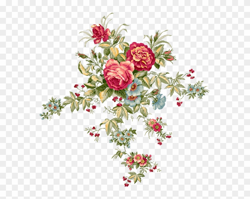 Stitch - Transparent Background Vintage Flowers Png #819025