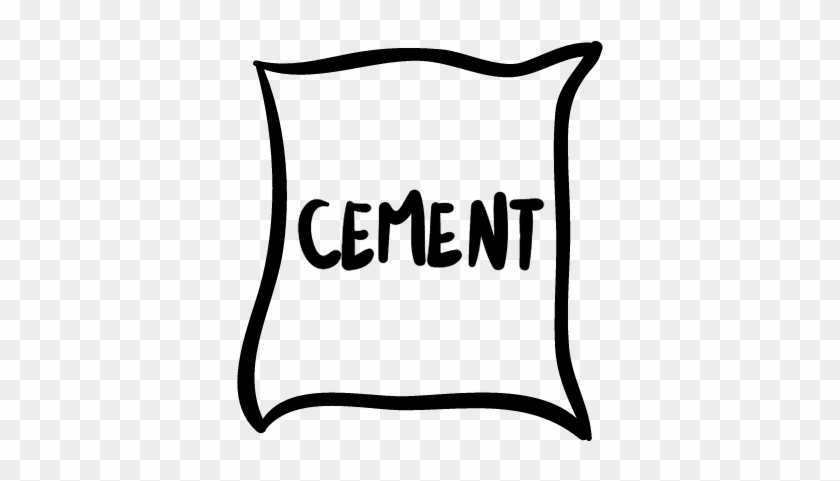 Cement Bag Hand Drawn Construction Material Vector - Cemento Para Colorear #819115