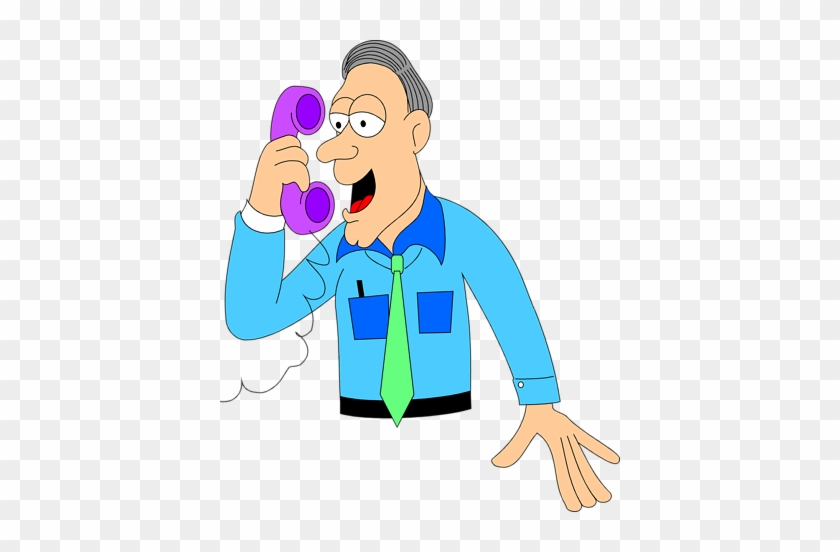Person Talking On Phone Clipart - Man Talking On Phone Clipart #819171