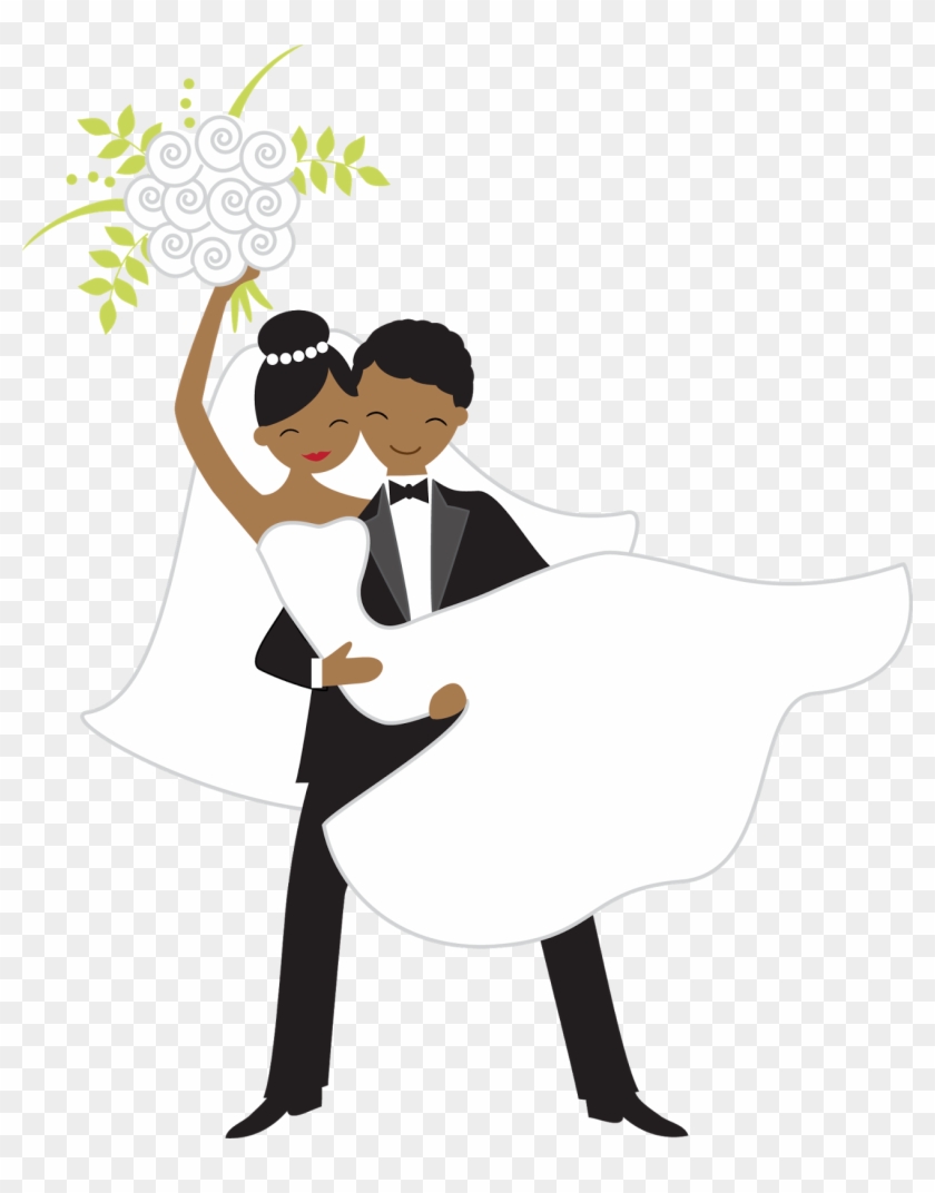 Novia Tirando El Ramo - Novios De Boda Dibujos #819368